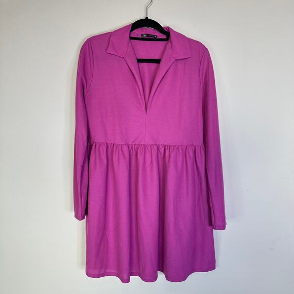 Zara Fuchsia Mini Dress - Picture 2 of 9